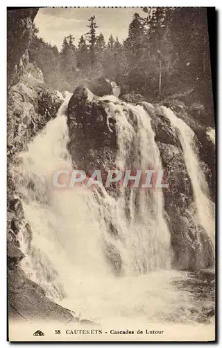 Ansichtskarte AK Cauterets Cascades de Lutour