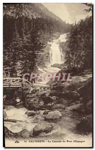 Cartes postales Cauterets La Cascade du Pont d Espagne