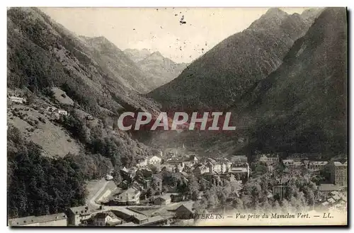 Cartes postales Cauterets Vue Prise du Mamelon vert