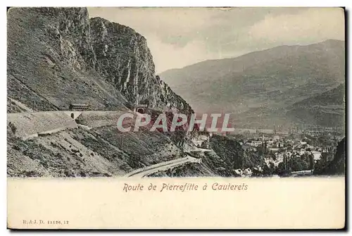 Cartes postales Cauterets Route de Pierrefitte a Cauterets