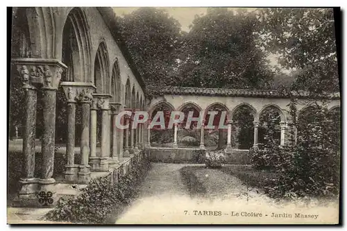 Cartes postales Tarbes Le Cloitre Jardin Massey