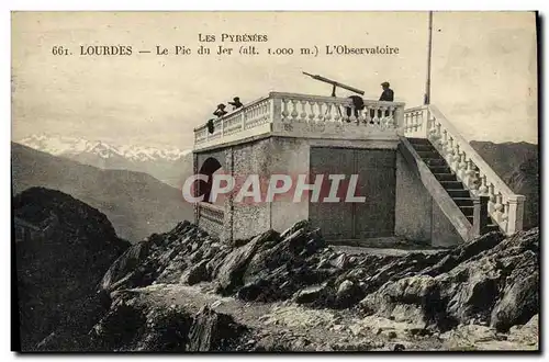 Cartes postales Gavarnie Le Pic du Jer L observatoire