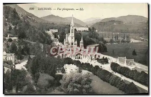 Cartes postales Lourdes Vue Plongeante