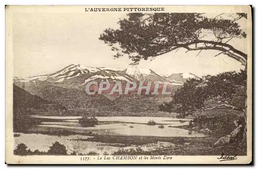 Ansichtskarte AK Le Lac Chambon et les Monts Dore