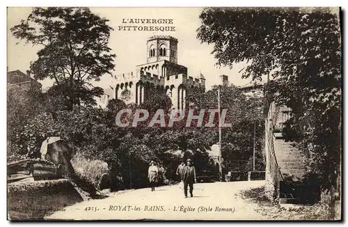 Cartes postales Royat les Bains L Eglise Style Roman