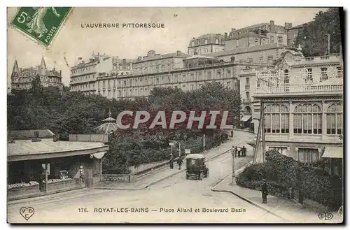 Ansichtskarte AK Royat les Bains Place Allard et Boulevard Bazin