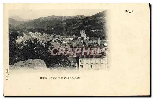 Cartes postales Royat village et le Puy de Dome