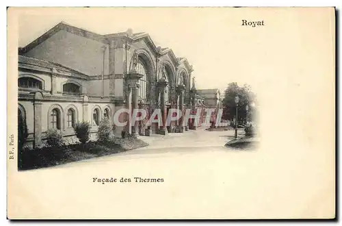 Cartes postales Royat Facade des thermes