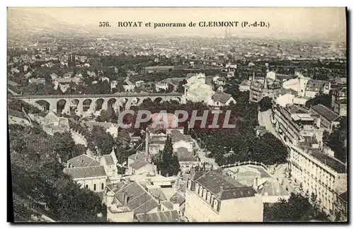 Cartes postales Royat et Panorama de Clermont