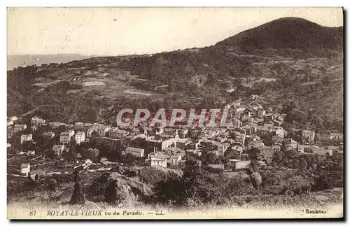 Cartes postales Royat Le Vieux Vu du Paradis