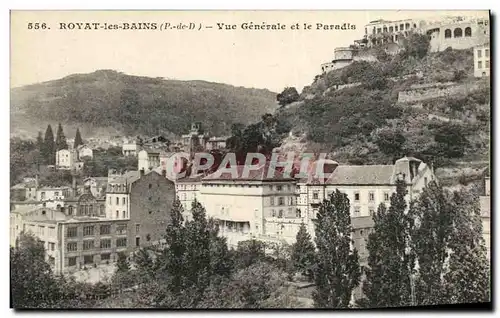 Cartes postales Royat les Bains Vue Generale et le Pardis