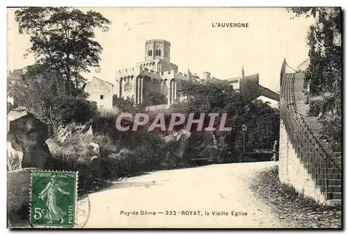 Cartes postales Royat Chemin de la Grotte et Vieille Eglise