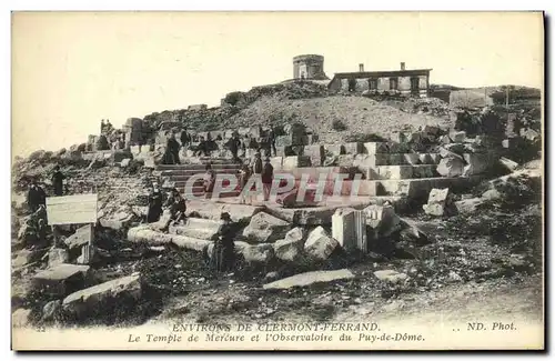 Ansichtskarte AK Environs de Clermont Ferrand Le Temple de Mercure et L Observatoire