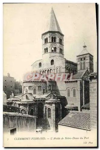 Cartes postales Clermont Ferrand L Abside de Notre Dame du Port