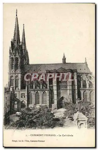 Cartes postales Clermont Ferrand La Cathedrale