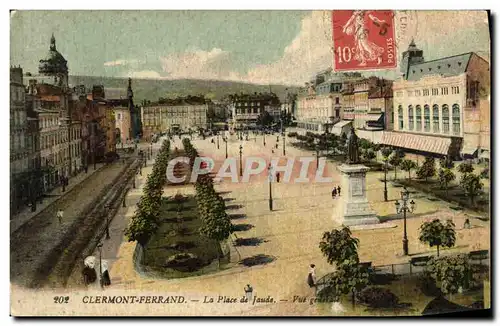 Cartes postales Clermont Ferrand La Place de Jaude