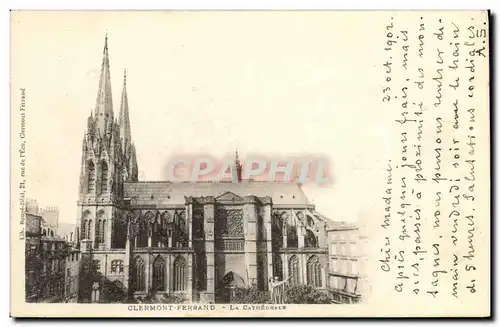 Cartes postales Clermont Ferrand La Cathedrale