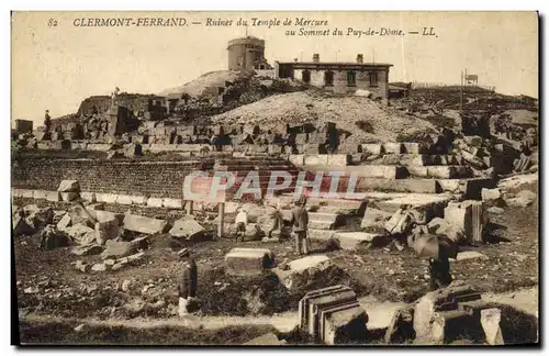 Ansichtskarte AK Clermont Ferrand Ruines du Temple de Mercure au sommet du Puy de Dome