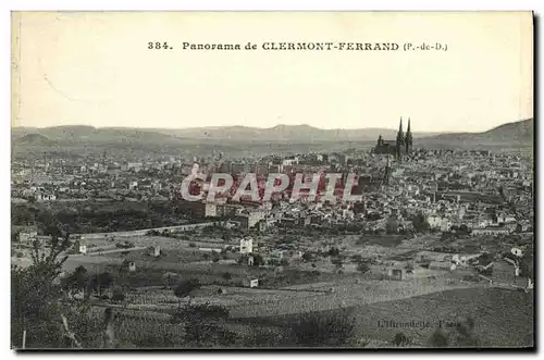 Cartes postales Clermont Ferrand Panorama d