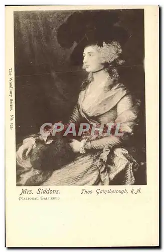 Cartes postales Mrs Siddons National Gallery Gainsborough