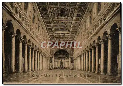 Cartes postales Roma Chiesa di S Paolo fuori le mura