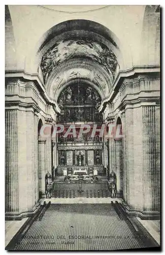 Ansichtskarte AK Monasterio de El Escorial Interior de la Iglesia