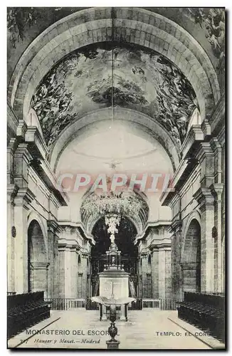 Ansichtskarte AK Monasterio de El Escorial Templo El Coro
