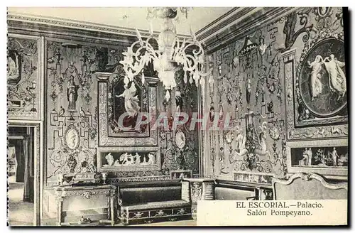 Cartes postales El Escorial Palacio Salon Pompeyano