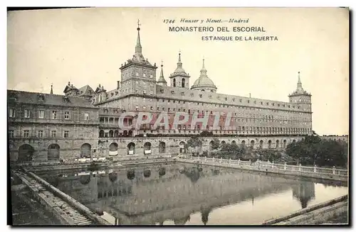 Ansichtskarte AK Monasterio del Escorial Estranque de la Huerta