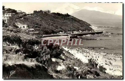 Cartes postales moderne Guethary Plage et vue sur les Montagnes Espagnoles