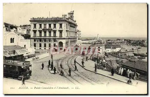 Cartes postales Alger Palais Consulaire et l Amiraute