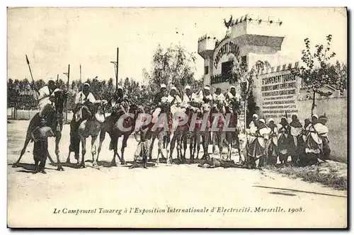 Cartes postales Le Campement Tourareg a l Exposition Internationale d Electricite Marseille 1908