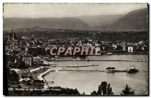 Cartes postales Geneve vu de Beau Cedre Cologny