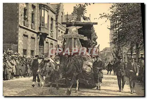 Cartes postales Brugge Processive van het H Bloed Char a boeufs