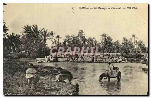 Cartes postales Gabes Le Barrage de Chemini