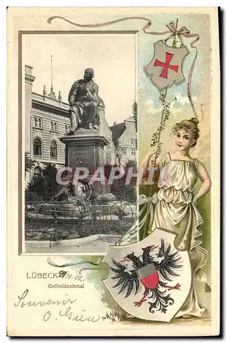 Cartes postales Lubeck Gelbeldenkmal L�beck Aigle