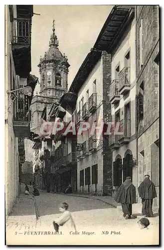 Cartes postales Fuenterrabia Calle Mayor