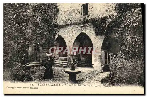 Ansichtskarte AK Fuenterrabia Interior del Castillo de Carlos