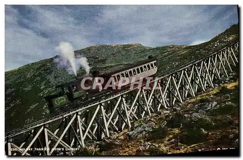 Ansichtskarte AK Cog Railway Train On Jacobs Ladder Monut Washington White