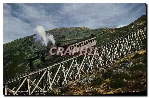 Cartes postales Cog Railway Train On Jacobs Ladder Monut Washington White