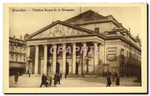 Ansichtskarte AK Bruxelles Theatre Royal de la Monnaie