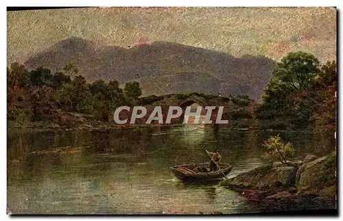 Cartes postales Barque sur un cours d eau