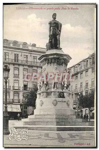 Cartes postales Lisboa Monument ou Grande Posla Luiz de Cameo