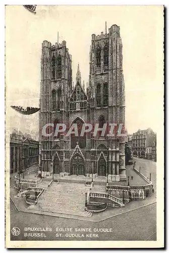 Cartes postales Bruxelles Eglise Sainte Gudule