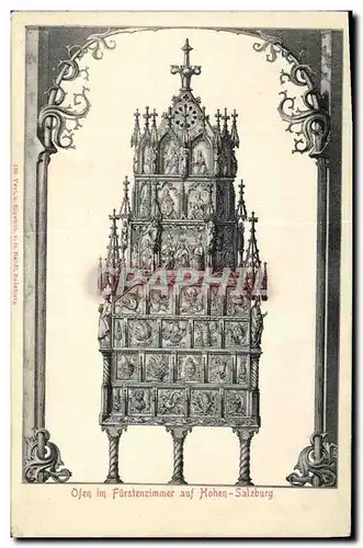 Cartes postales Ofen Im Furstenzimmer auf Hohen Salzburg
