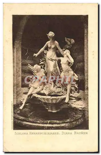 Cartes postales Schloss Herrenchiemsee Diana Brunen