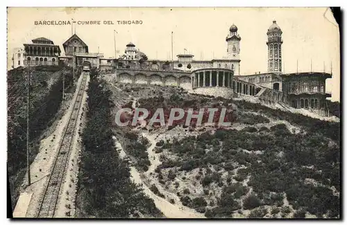 Ansichtskarte AK Barcelona Cumbre Del Tibidabo