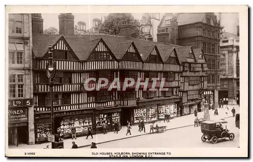 Cartes postales Old Houses Holborn Showing Entrance To Staple Inn London