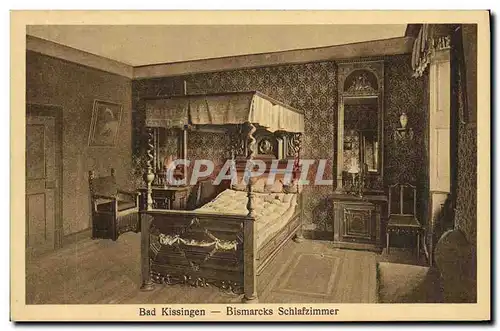 Ansichtskarte AK Bad Kissingen Bismarcks Schlafzimmer