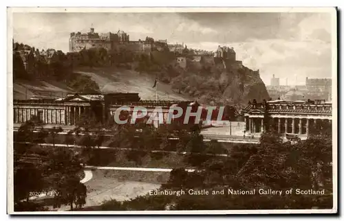 Cartes postales Edinburgh Castle and National Gallery of Scotland